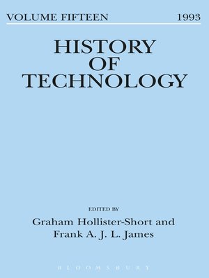 cover image of History of Technology Volume 15
